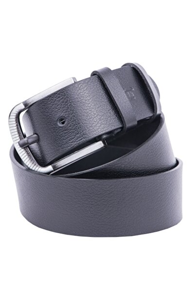 TORO NERO Curea lată din piele Modern Night, Negru, 135
