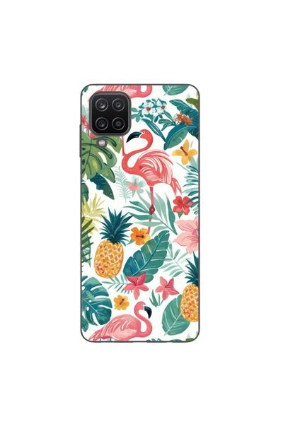 OEM Husa compatibila cu Samsung Galaxy A12 Silicon Gel Tpu Model Tropical Pat...
