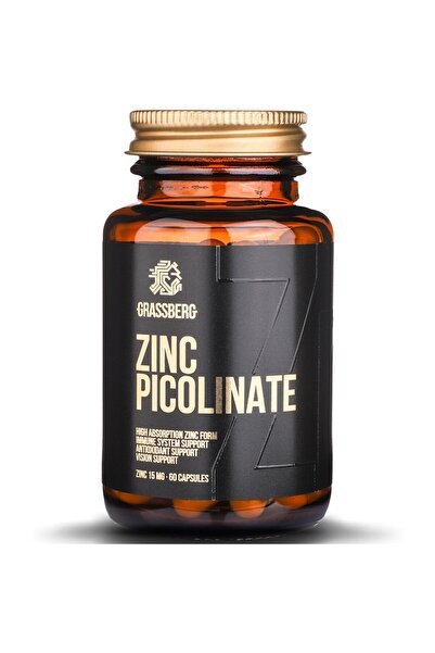 Grassberg Picolinat de zinc 15 mg Absorbție ridicată, 60 Capsule