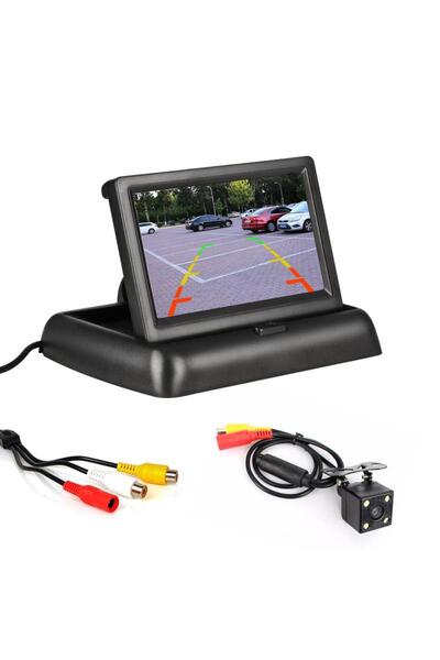 Vivendo Set camera auto video marsarier cu 4 LED si monitor LCD pliabil de 4....