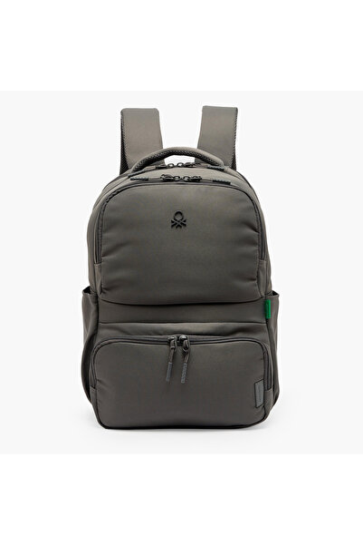 United Colors of Benetton Solid Backpack for Boys 8-13 Years with Padded Stra...