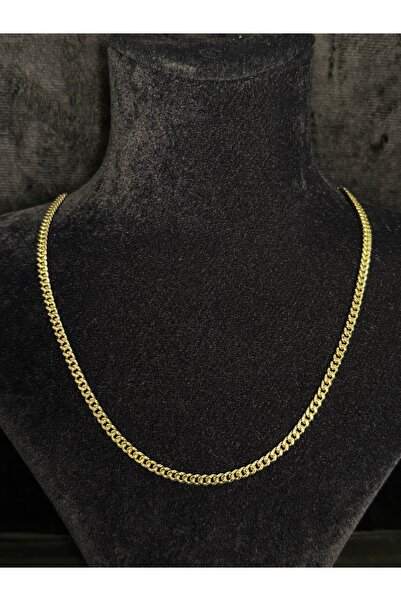 Orle Atelier 14K Altın Görünümlü İnce Gurmet Zincir