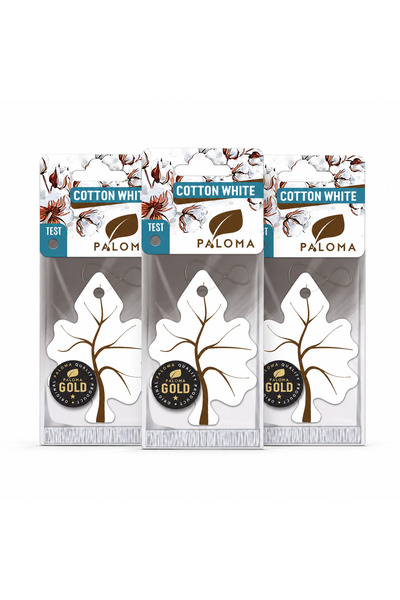 PALOMA Set 3 odorizante auto Gold Cotton White