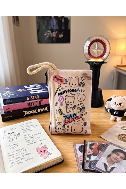 Toum Han Stray Kids Skzoo Character Cute Patterned Pen Holder