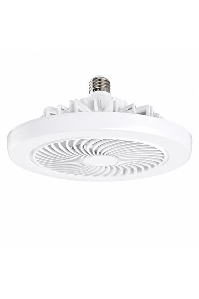 LEIHMANN Ventilator LED cu Dulie E27, Plafonieră cu Ventilator Integrat, Econ...