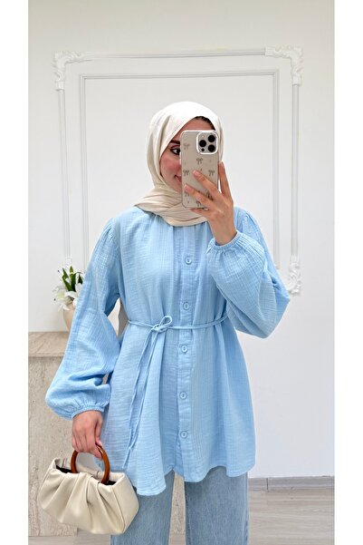 salisburys Molly Nelly Kadın Oversize Muslin Gömlek