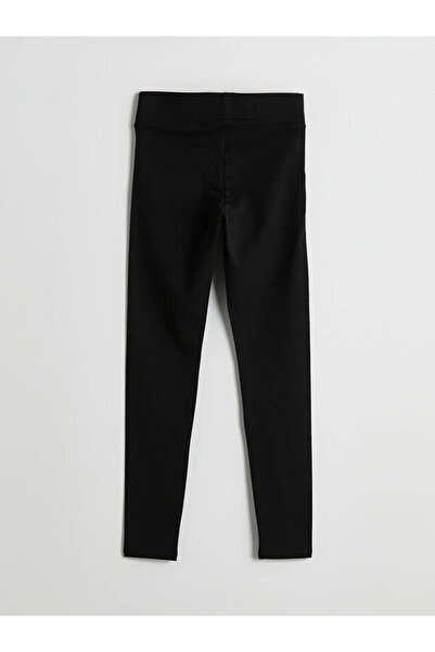 LC Waikiki Black Women's Sports Leggings with Elastic Waist