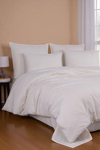 SELORA MAISON Mana Cotton Satin Duvet Cover Set Double 200X220 cm |   Stylish...