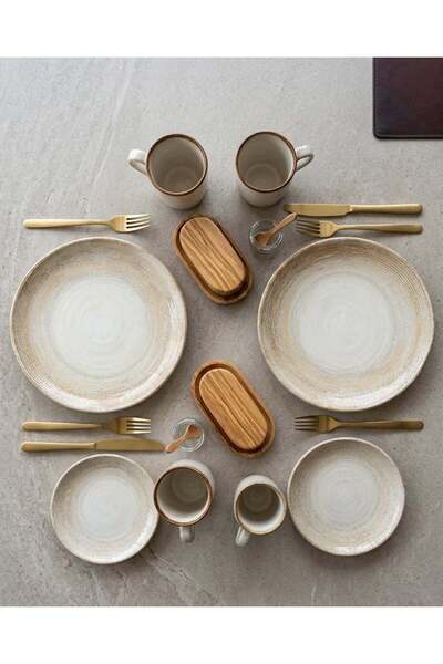 Bonna Porselen Bonna Patera Breakfast Set for 2 People