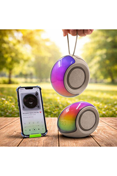 Vivendo Boxa Bluetooth Portabila cu LED RGB OKOP KP-583 – 10W, TWS, USB, FM, ...