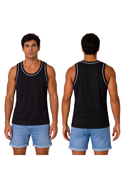 Barinoska Men's Sleeveless Sports Athlete Set Package Summer Single Jersey Co...