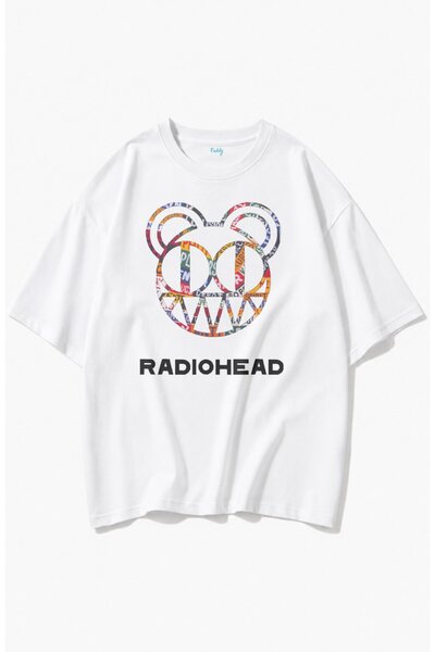 Fuddy Moda Μπλουζάκι Unisex με στάμπα Radiohead, μπλουζάκι με θέμα ροκ συγκρο...