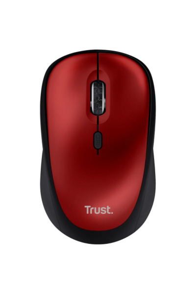 Trust Mouse optic Yvi+, USB Wireless/Bluetooth, 1600 dpi, Negru/Roșu