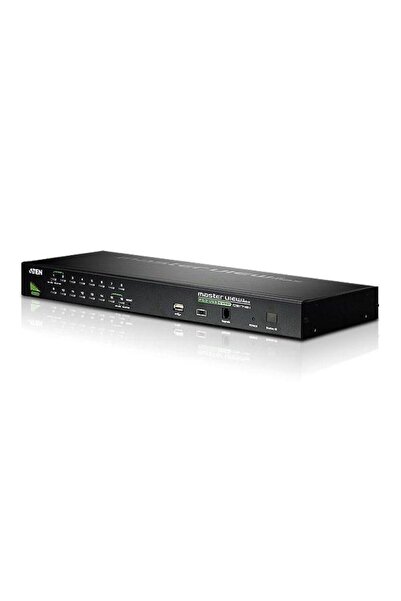 Aten CS1716A Διακόπτης KVM 16 θυρών με σύνδεση σε σειρά, SPHD-15/17, Μαύρο