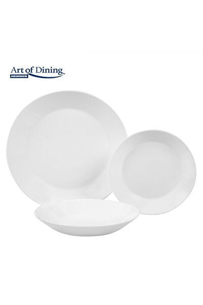 Heinner Set de masă Elya din 18 piese, Opal Alb