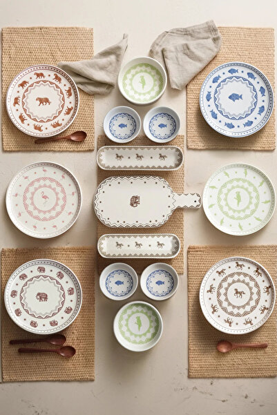Kitchen Life 15 Piece Premium Anatolian Breakfast Set for 6 People, Breakfast...