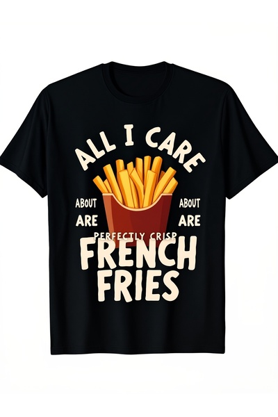 LİNA06 I Only Care About The Crispy French Fries Soft And Breathable Fiber Co...
