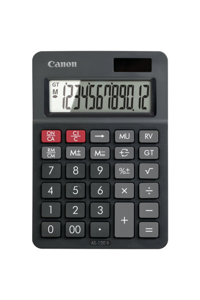 Canon AS-120 II Настолен калкулатор, Черен CANAS120IIDBL