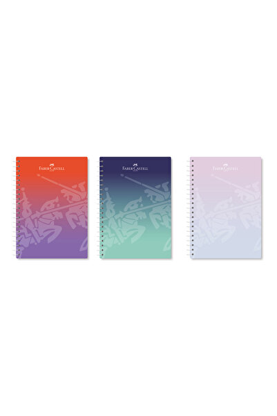 Faber Castell Flow Edition A4 Spiralli Kareli Defter 100 Yaprak PP Kapak Karm...