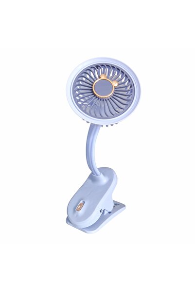 Naimeed Company Ventilator, cu baterie, Naimeed D5859, USB, Albastru, 105x240x90mm