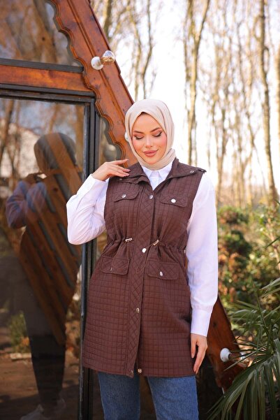 Bwest سترة مبطنة - بني