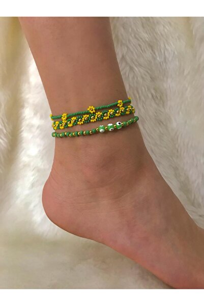 Beykan handmade 3-Piece Luck Series Anklet
