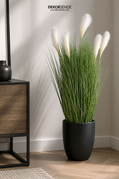 Dekorsende Yapay Pampas Grass Pot 100 cm