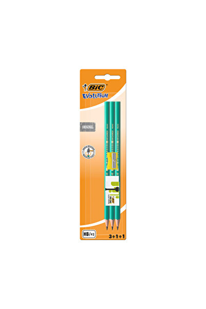Bic Set 3 creioane cu radiera si ascutitoare Evolution