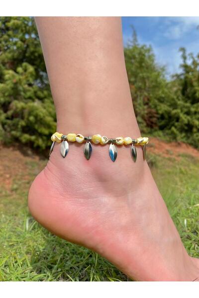 Beykan handmade Colorful Natural Stone Dangle Model Anklet