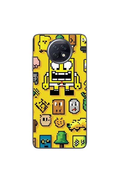 OEM Θήκη συμβατή με Xiaomi Redmi Note 9T Σιλικόνης TPU με σχέδιο Pixel Art Σφ...