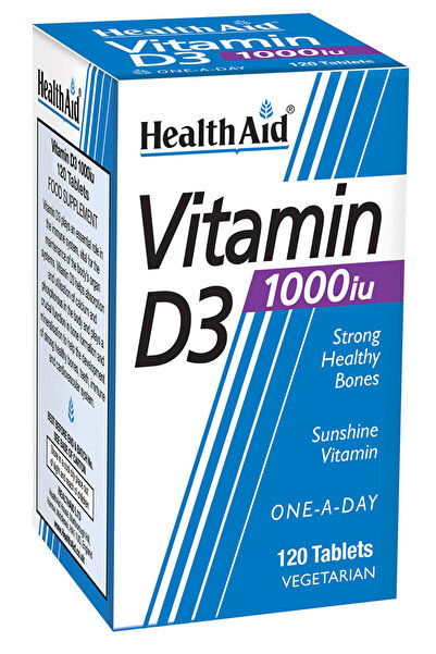 Health Aid Βιταμίνη D3 1000 IU 120 ταμπλέτες