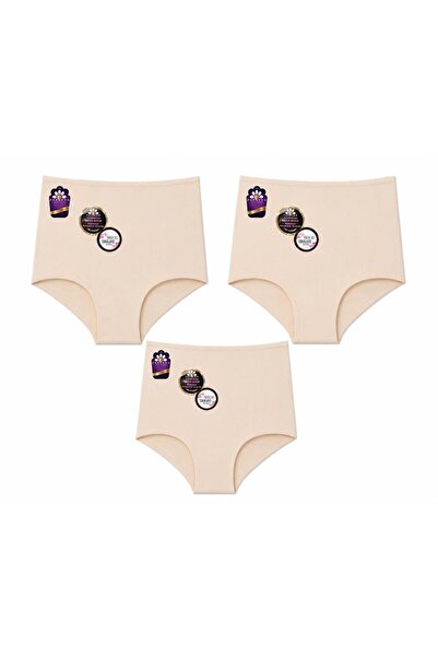 aykidsclup Papatya High Waist Gathering Seamless Panties 3-Pack - Ten 2855