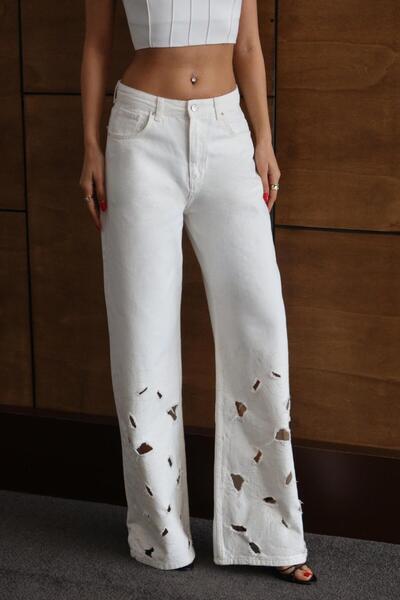 LACARINO 8272 Women's Embroidered Trousers