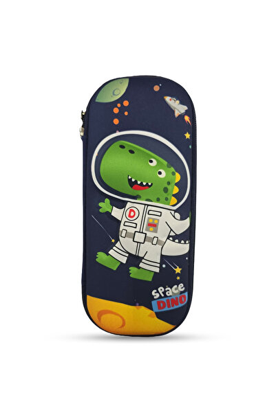Cocobee Space Dino Pencil Case With Internal Mesh Pocket, Sturdy Build, Zippe...