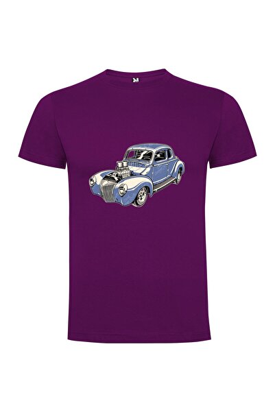 iLovePrints Retro Car Hood Open Tshirt