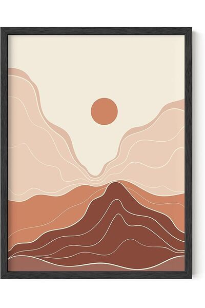 ESSESORIES Mountain Terracotta Mid Century Modern Boho Aesthetic Poster Wall ...