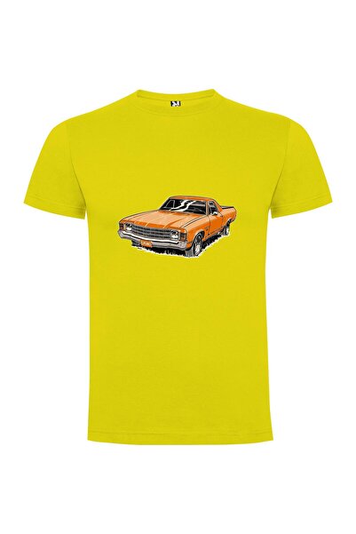 iLovePrints Retro Orange Car Vector Tshirt