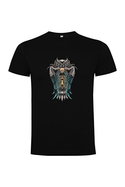 iLovePrints Winged Alien Owl Art Tshirt