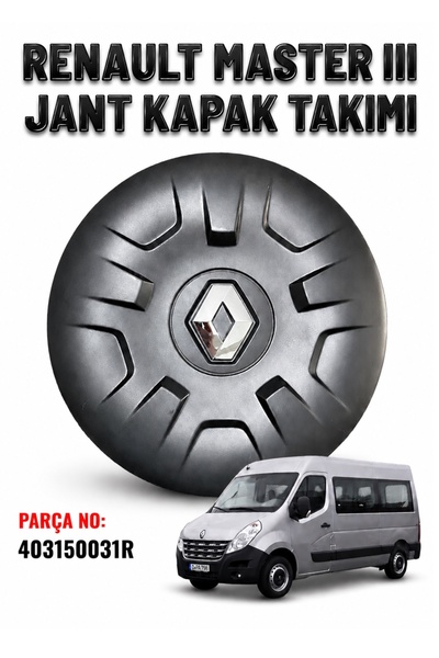 Renault Master III Jant Kapak Takımı Orijinal 403150031R