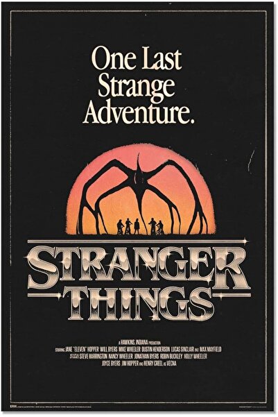 ESSESORIES Stranger Things Movie Poster Wall Art Room Decor Self Adhesive