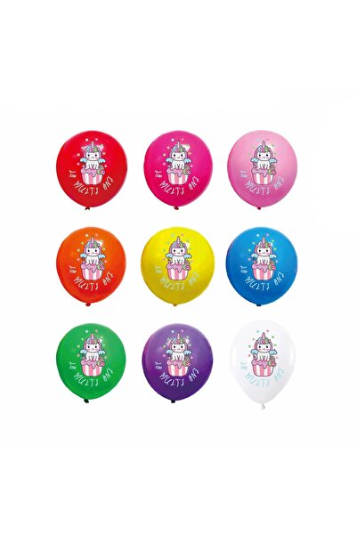 MP Mirific Party Set 20 baloane din latex cu imprimeu unicorn, 30 cm
