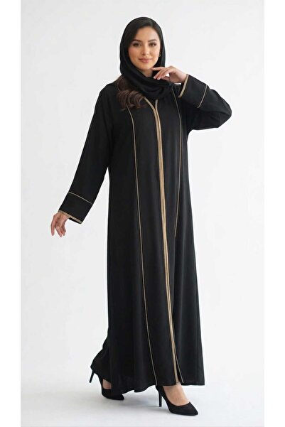 Noor al dhuha Open Abaya with Dori work