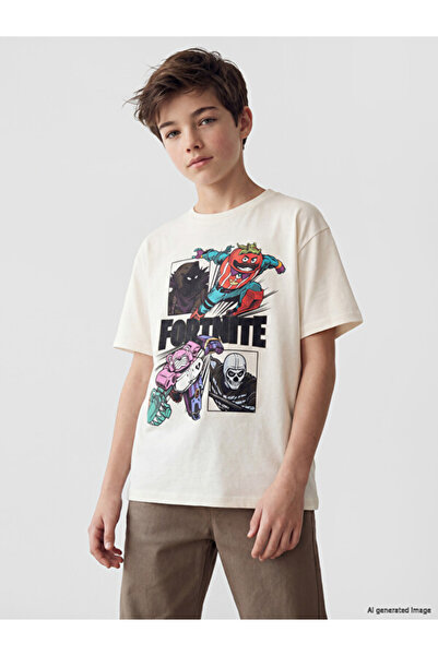 LC Waikiki Esvab • Modern & Distinctive Zero Roba Collar Fortnite Printed Boy...