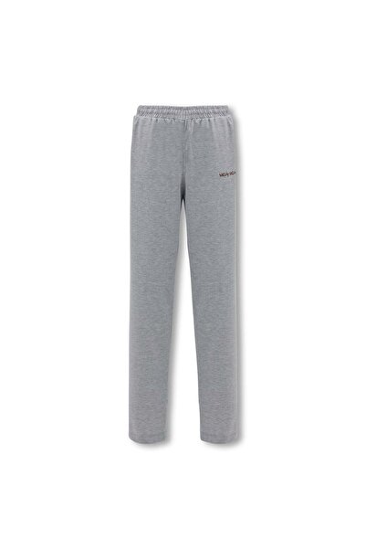 Matchy Matchy Kadın Grey Hafif Dokulu Sweatpant