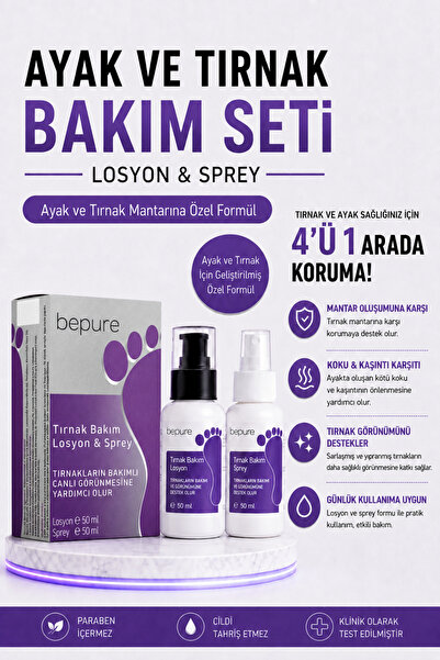 Empressco Ayak Ve Tırnak Mantarı, Ve Koku Için Losyon & Sprey Seti 100 ml (50...