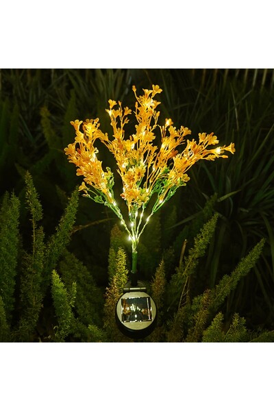 Choice 1PC 7head Warm white 1PC 7-head outdoor solar rapeseed flower ground p...