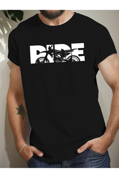 LİNA06 Men'S Graphic T-Shirt Motorcycling Casual Short Sleeve Tee Featuring a...