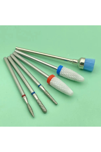 Choice19 S6-7 6PCS Milling Cutter for Manicure Diamond Ceramic Nail Drill Bit...