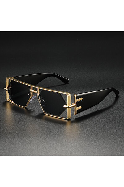 choice2 Gold black Cool Luxury Sunglasses Women Brand Square Hollow Out Desig...