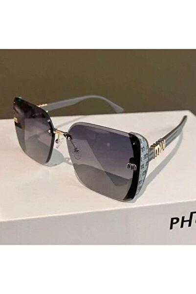 Choice3 Green Grey Grey QVQV Luxury Designer Square Sunglasses Women High Qua...